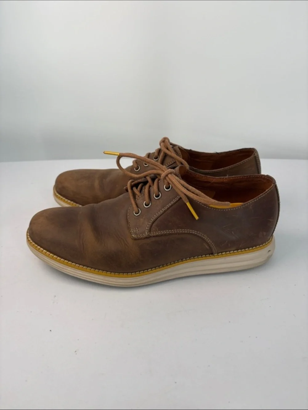 👻 Cole Haan Original Grand Brown Leather  lace up shoes